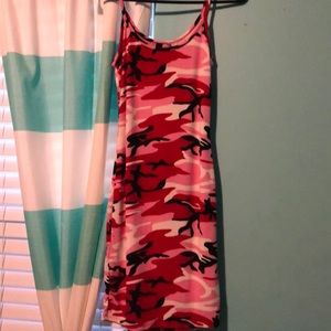 Pink camo dress
